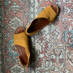 1. State mustard yellow flats